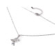 Stainless steel butterfly necklace with rhinestones - Crystal (1 Piece) Stainless steel butterfly necklace with rhinestones - Crystal (1 Piece)