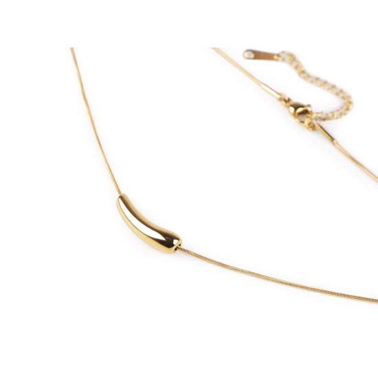 Collier en acier inoxydable - Or (1 Pièce) Collier en acier inoxydable - Or (1 Pièce)