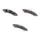 Barrettes à cheveux avec strass - Jais (3 Pièces) Barrettes à cheveux avec strass - Jais (3 Pièces)
