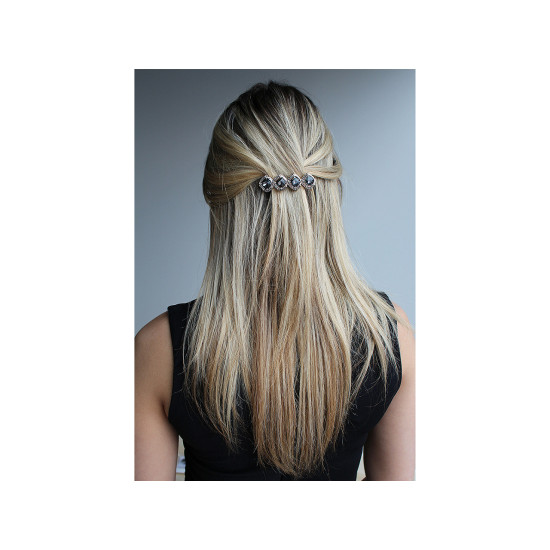 Barrettes à cheveux avec strass - Diamant noir (3 Pièces) Barrettes à cheveux avec strass - Diamant noir (3 Pièces)