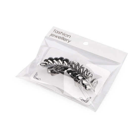 Francouzská spona do vlasů s broušenými kamínky - Black diamond (2 Kusy) Francouzská spona do vlasů s broušenými kamínky - Black diamond (2 Kusy)
