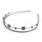 Double rhinestone tiara - Anthracite (1 Piece)