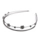Double rhinestone tiara - Anthracite (3 Pieces) Double rhinestone tiara - Anthracite (3 Pieces)