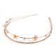 Double rhinestone tiara - Anthracite (3 Pieces) Double rhinestone tiara - Anthracite (3 Pieces)