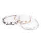 Double rhinestone tiara - Anthracite (3 Pieces) Double rhinestone tiara - Anthracite (3 Pieces)