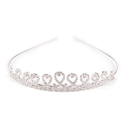 Diadem / tiara sztrasowa - Crystal (1 Sztuka)