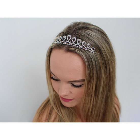 Diadem / tiara sztrasowa - Crystal (1 Sztuka) Diadem / tiara sztrasowa - Crystal (1 Sztuka)