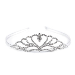 Diadem / tiara sztrasowa - Crystal (1 Sztuka)