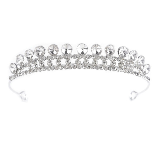 Opaska / diadem sztrasowy do włosów z oczkami - Crystal (3 Sztuki) Opaska / diadem sztrasowy do włosów z oczkami - Crystal (3 Sztuki)