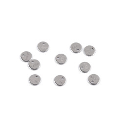 Anhänger/komponente zur schmuckherstellung aus edelstahl mit der aufschrift s.steel - Platine (10 Stücke)