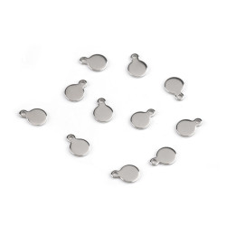 Anhänger/komponente zur schmuckherstellung aus edelstahl mit der aufschrift s.steel - Platine (10 Stücke)
