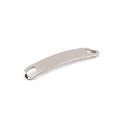 Anhänger/zwischenkomponente zur herstellung von edelstahlarmbändern, 8 x 44 mm - Platine (1 Stück)