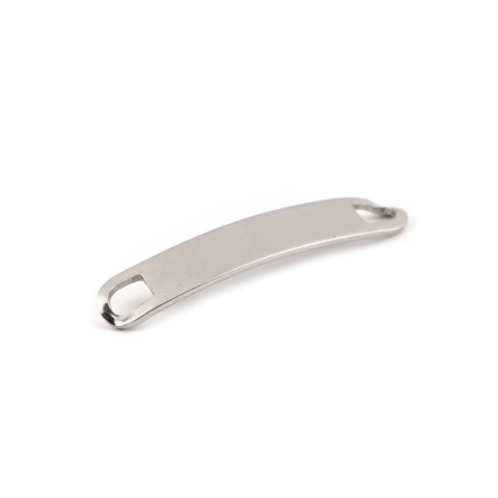 Anhänger/zwischenkomponente zur herstellung von edelstahlarmbändern, 8 x 44 mm - Platine (1 Stück) Anhänger/zwischenkomponente zur herstellung von edelstahlarmbändern, 8 x 44 mm - Platine (1 Stück)