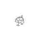 Stainless steel pendant charm / spacer - snowflake, tree of life, four-leaf clover, leaf - Platinum (1 Piece) Stainless steel pendant charm / spacer - snowflake, tree of life, four-leaf clover, leaf - Platinum (1 Piece)