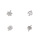 Stainless steel pendant charm / spacer - snowflake, tree of life, four-leaf clover, leaf - Platinum (1 Piece) Stainless steel pendant charm / spacer - snowflake, tree of life, four-leaf clover, leaf - Platinum (1 Piece)