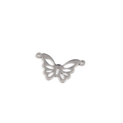Anhänger/zwischenkomponente zur herstellung von schmuck aus rostfreiem stahl – unendlichkeit, knochen, schmetterling, he - Platine (1 Stück)
