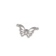 Anhänger/zwischenkomponente zur herstellung von schmuck aus rostfreiem stahl – unendlichkeit, knochen, schmetterling, he - Platine (5 Stücke) Anhänger/zwischenkomponente zur herstellung von schmuck aus rostfreiem stahl – unendlichkeit, knochen, schmetterling, he - Platine (5 Stücke)