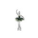 Brosche mit geschliffenen steinchen ballerina - Emerald (1 Stück) Brosche mit geschliffenen steinchen ballerina - Emerald (1 Stück)