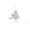 Bross  strasszkövekkel balerina kitűző - Crystal (1 Darab)