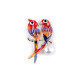 Broche con pedrería, pájaro, loro - Multicolor (1 Pieza) Broche con pedrería, pájaro, loro - Multicolor (1 Pieza)