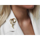 Brooch - heart - Gold lt. (2 Pieces) Brooch - heart - Gold lt. (2 Pieces)