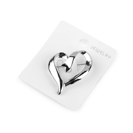 Brooch - heart - Gold lt. (2 Pieces) Brooch - heart - Gold lt. (2 Pieces)
