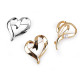 Brooch - heart - Gold lt. (2 Pieces) Brooch - heart - Gold lt. (2 Pieces)