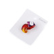 Brooch - frog, chameleon - Red (1 Piece) Brooch - frog, chameleon - Red (1 Piece)