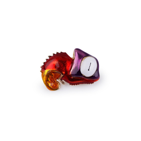 Brooch - frog, chameleon - Red (1 Piece) Brooch - frog, chameleon - Red (1 Piece)