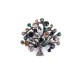 Brosche mit geschliffenen steinchen lebensbaum - Emerald (1 Stück) Brosche mit geschliffenen steinchen lebensbaum - Emerald (1 Stück)