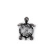 Spilla con strass, motivo: tartaruga - Jais (1 Pezzo) Spilla con strass, motivo: tartaruga - Jais (1 Pezzo)