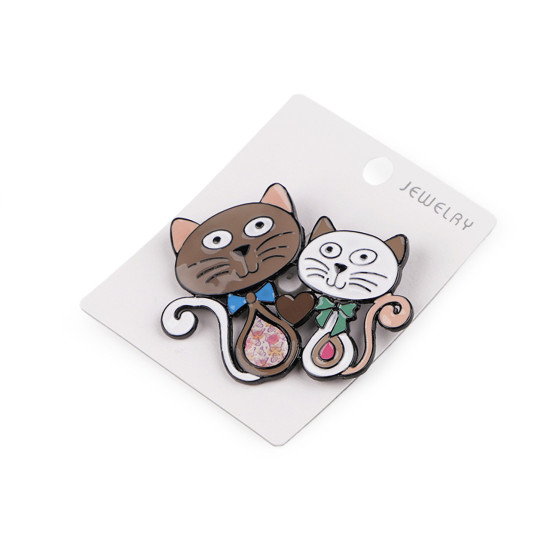 Brooch - cat - Red (2 Pieces) Brooch - cat - Red (2 Pieces)