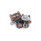 Brooch - cat - Beige (1 Piece)