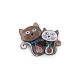 Brooch - cat - Red (2 Pieces) Brooch - cat - Red (2 Pieces)