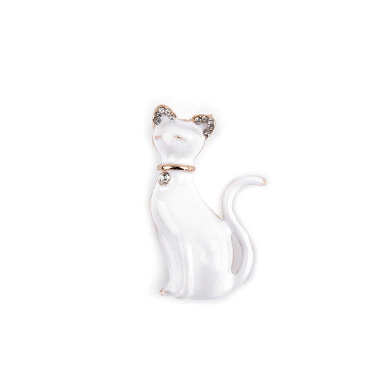 Brooch - cat - Black (1 Piece) Brooch - cat - Black (1 Piece)
