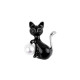 Brooch - cat - Black (1 Piece) Brooch - cat - Black (1 Piece)