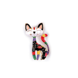 Brooch - cat - Multicolor (1 Piece)