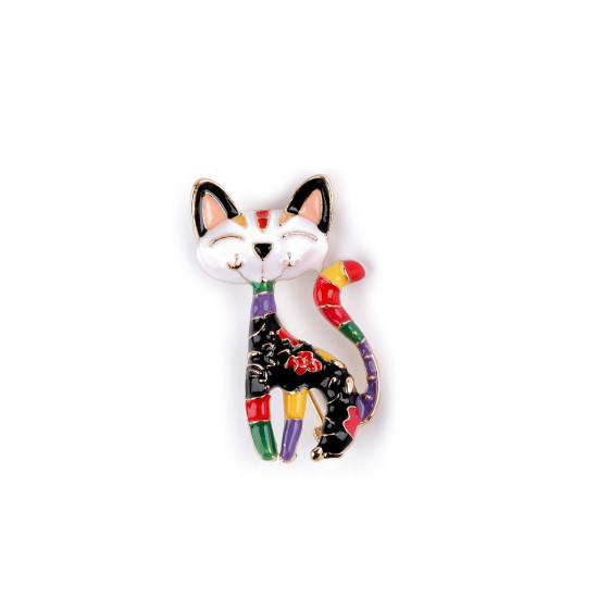Brooch - cat - Multicolor (5 Pieces) Brooch - cat - Multicolor (5 Pieces)