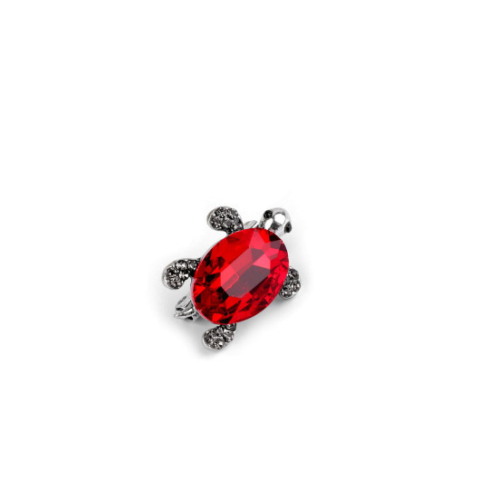 Brooch with rhinestones, turtle, mini - Random mix (12 Pieces) Brooch with rhinestones, turtle, mini - Random mix (12 Pieces)