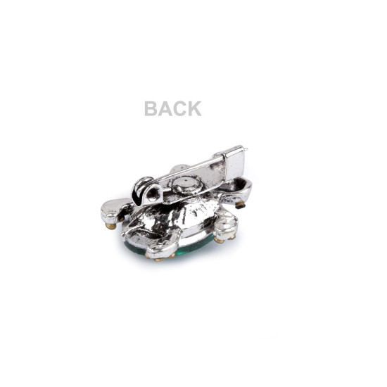 Brooch with rhinestones, turtle, mini - Random mix (12 Pieces) Brooch with rhinestones, turtle, mini - Random mix (12 Pieces)