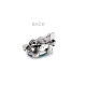 Brooch with rhinestones, turtle, mini - Random mix (12 Pieces) Brooch with rhinestones, turtle, mini - Random mix (12 Pieces)