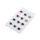 Brooch with rhinestones, turtle, mini - Random mix (12 Pieces) Brooch with rhinestones, turtle, mini - Random mix (12 Pieces)