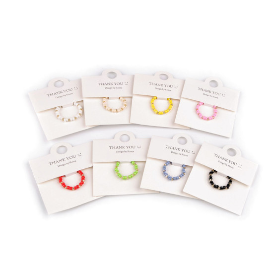 Bague en perles - Rouge (3 Pièces) Bague en perles - Rouge (3 Pièces)