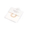 Anello fatto di perline - Beige chiaro (1 Pezzo)