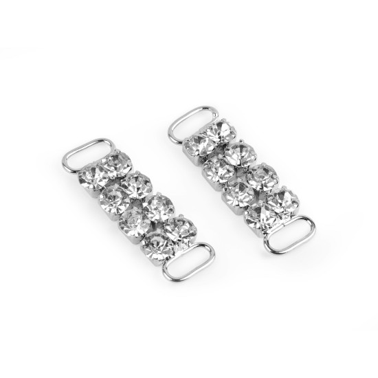 Decorațiune cu strasuri pentru îmbrăcăminte și accesorii 12x37 mm - Argintiu (2 Bucăți) Decorațiune cu strasuri pentru îmbrăcăminte și accesorii 12x37 mm - Argintiu (2 Bucăți)