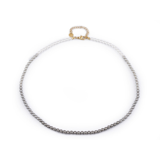 Imitation pearl necklace color combination - Pearl grey (3 Pieces) Imitation pearl necklace color combination - Pearl grey (3 Pieces)