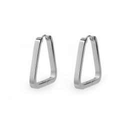 Ohrringe aus edelstahl dreiecke - Silber (1 Paar)