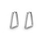 Pendientes con triángulo de acero inoxidable - Plata (2 Pares) Pendientes con triángulo de acero inoxidable - Plata (2 Pares)