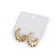 Pendientes de acero inoxidable - Oro (1 Par) Pendientes de acero inoxidable - Oro (1 Par)