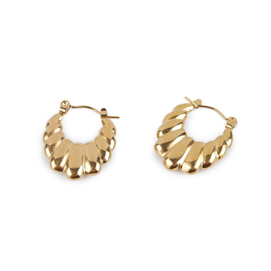 Pendientes de acero inoxidable - Oro (1 Par) Pendientes de acero inoxidable - Oro (1 Par)